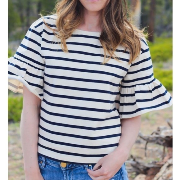 J.Crew Ruffle Sleeve Top - Picture 7 of 7